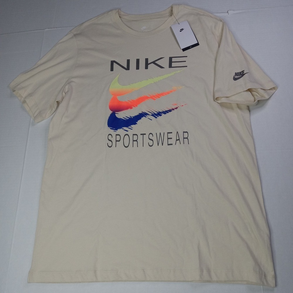 Nike Men's Sportswear Club T-Shirt Big & Tall Size XLT Ivory Short Sleeve New